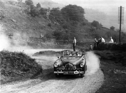 1949 Healey 2.4 Sportmobile drophead coupe, Morecambe rally 1952. Creator: Unknown.
