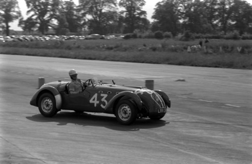 Healey Silverstone, J.C. Wimby at Silverstone 1955. Creator: Unknown.