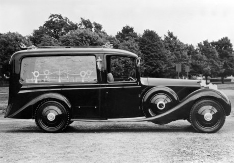 1930 Rolls Royce Phantom 1 hearse by Compton. Creator: Unknown.