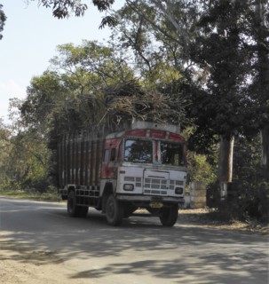 Tata truck with heavy load, India. Creator: Unknown.