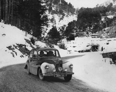 Lanchester LJ200 14hp, 1953 Monte Carlo Rally. Creator: Unknown.