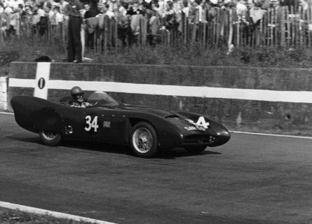 1954 Lotus VIII driven by Colin Chapman at Crystal Palace. Creator: Unknown.