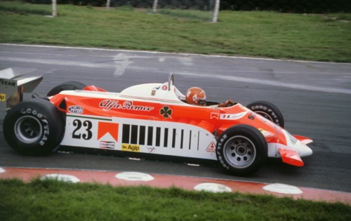 Alfa Romeo Tipo 179, Giacomelli, 1980 British Grand Prix at Brands Hatch. Creator: Unknown.