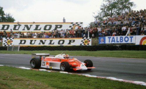 Alfa Romeo Tipo 179, Giacomelli, 1980 British Grand Prix at Brands Hatch. Creator: Unknown.
