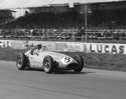 Maserati 250F, Prince Bira 1955 International Trophy race. Creator: Unknown.