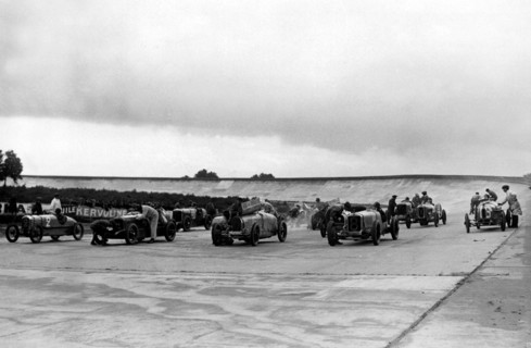 Montlhery in 1920's, showing banking. Creator: Unknown.