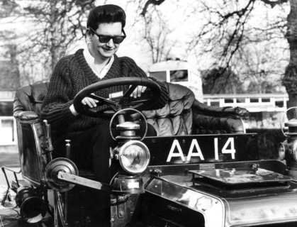 Roy Orbison in Panhard Levassor at Beaulieu 1965. Creator: Unknown.