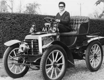 Roy Orbison in Panhard Levassor at Beaulieu 1965. Creator: Unknown.