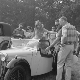 Lord Montagu with Peter Sellers and Britt Ekland at Beaulieu 1966. Creator: Unknown.