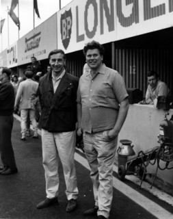 Tim Parnell (right) and Roy Salvadori in 1965. Creator: Unknown.