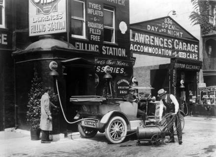 Lawrence's garage in Brixton, London 1924. Creator: Unknown.