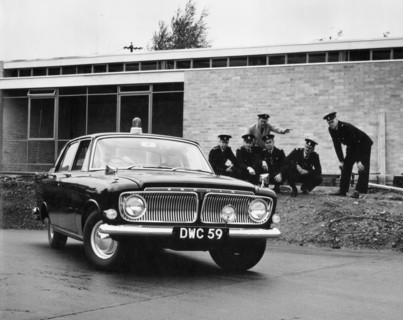 1963 Ford Zephyr Police car. Creator: Unknown.