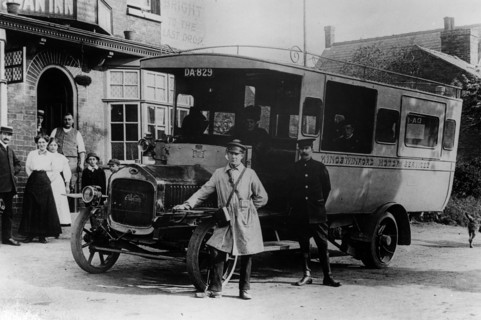 1913 Albion 32hp bus. Creator: Unknown.
