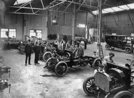Dennis factory works at Guildford 1910. Creator: Unknown.