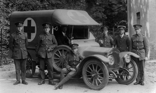 Rover 12 hp ambulance, World War 1. Creator: Unknown.