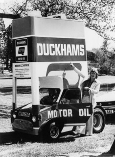 Duckhams Mini with tv personality Keith Chegwin 1978. Creator: Unknown.