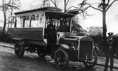 1913 Tilling - Stevens TTA2 petrol electric omnibus. Creator: Unknown.