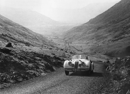 Jaguar XK120, Ian Appleyard. 1953 R.A.C. Rally. Creator: Unknown.