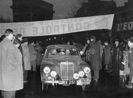 MG Magnette ZA  1956 Monte Carlo rally, Grant/Davis. Creator: Unknown.