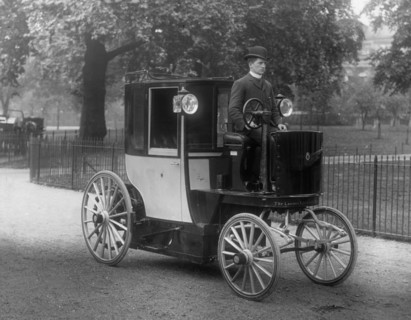 1896 Bersey Electric cab. Creator: Unknown.