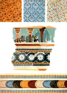 Textile patterns and fresco fragments from Crete, Greece, (1928). Creator: Unknown.