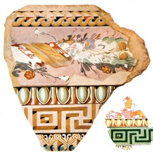 Fragments of decoration from Delos, Greece, (1928). Creator: Unknown.