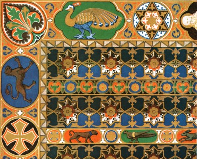 Painted wooden ceiling in the cathedral at Messina, Sicily, Italy, (1928). Creator: Unknown.