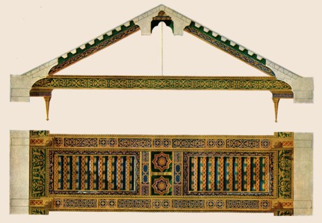 Wooden ceiling in the nave of Monreale Cathedral, Palermo, Sicily, Italy, (1928). Creator: Unknown.