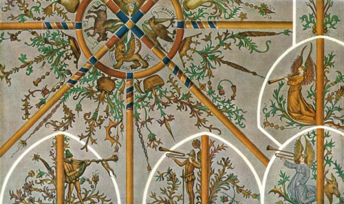Decoration in Stedum Church, Groningen, Netherlands, (1928).  Creator: Unknown.