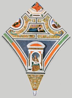 Painted decoration in the church of Santa Maria del Popolo, Rome, Italy, (1928). Creator: Unknown.