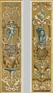 Decorative painting in the Louvre, Paris, France, (1928). Creator: Unknown.