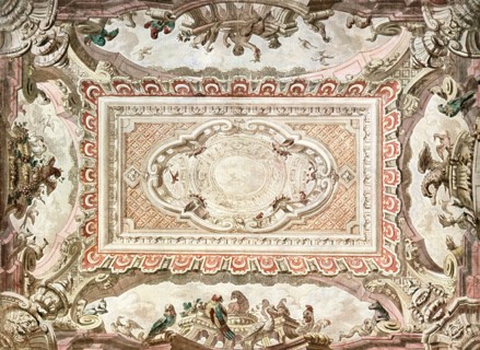 Design for a ceiling-painting, Netherlands, (1928). Creator: Unknown.
