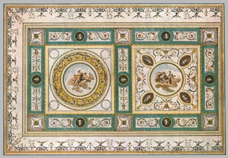 Design for a ceiling in a living-room, Italy, (1928). Creator: Unknown.