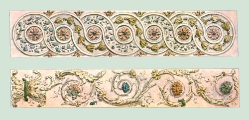 Foliage border designs, France, (1928). Creator: Unknown.