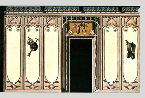 Knights' Hall in the Gothic Style, Leipzig, Germany, (1928).  Creator: Unknown.