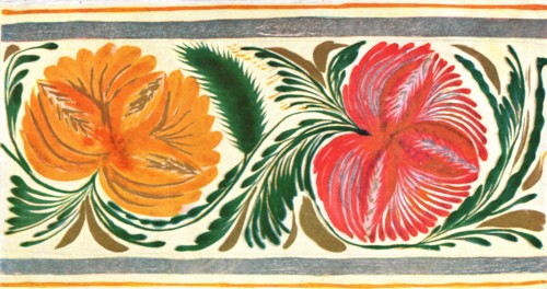 Floral design, Ukraine, 1925, (1928). Creator: Unknown.