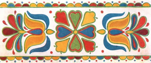 Wall decoration, Moravia, Czechoslovakia, (1928). Creator: Unknown.