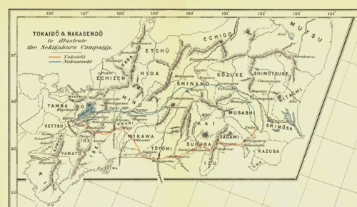 Tokaido & Nakasendo to illustrate the Sekigahara Campaign', 1903. Creator: Unknown.