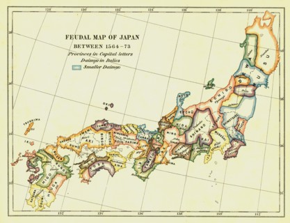 Feudal Map of Japan between 1564 -73', (1903). Creator: Unknown.