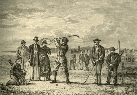 'Golf on the Links', 1898. Creator: Unknown.