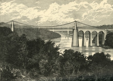 'The Menai Suspension Bridge', 1898. Creator: Unknown.