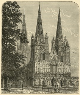 'Lichfield Cathedral - The West Front', 1898. Creator: Unknown.