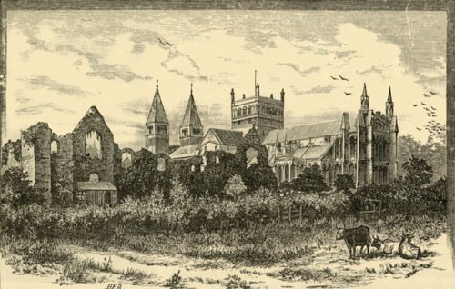 'Southwell Minster and Ruins of the Palace', 1898. Creator: Unknown.