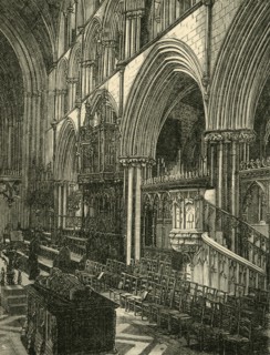 'The Choir of Worcester Cathedral', 1898. Creator: Unknown.