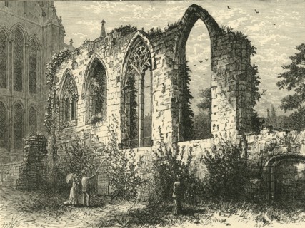 'Ruins of the Guesten Hall', 1898. Creator: Unknown.