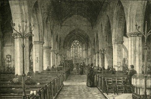 'St. Nicholas' Church: The Nave, 1886', (1898). Creator: Unknown.