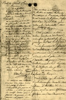 Note from General Bonaparte, 13 September 1795, (1921). Creator: Napoleon Bonaparte I.