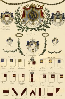 Arms of the French Empire and of the imperial nobility, 1806, (1921). Creator: Unknown.