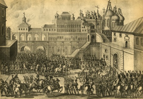 The French enter the city of Moscow, September 1812, (1921). Creator: Unknown.