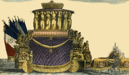 Napoleon's funeral carriage, 1840, (1921). Creator: Unknown.
